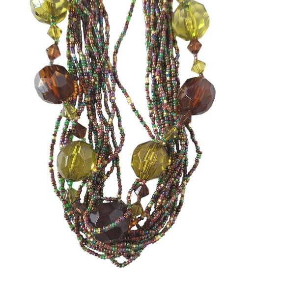 Vintage Esmore Beaded Multi Strand Torsade Necklace - Picture 3 of 5